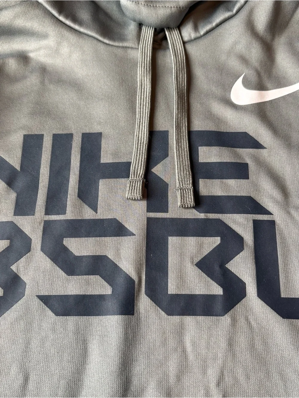 Nike Baseball Gray Blue Hooded Sweatshirt XL Men’s